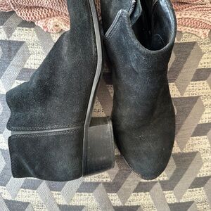 Women's Black Suede Ankle Boots